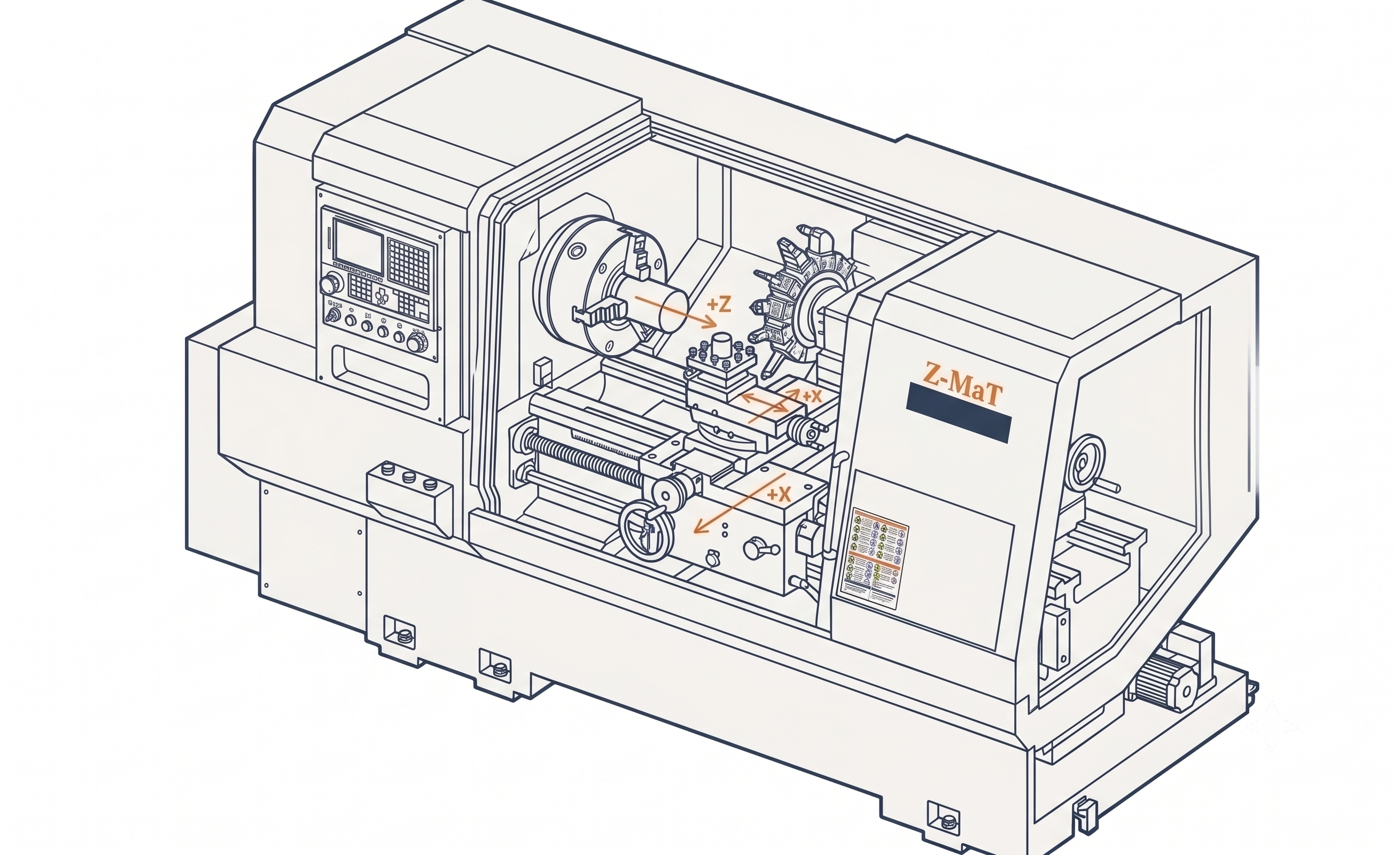 Z-MaT Hunter STH6130 CNC Lathe — 300mm swing